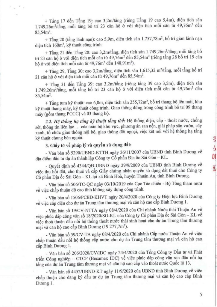 Pháp lý dự án lapura bình dương