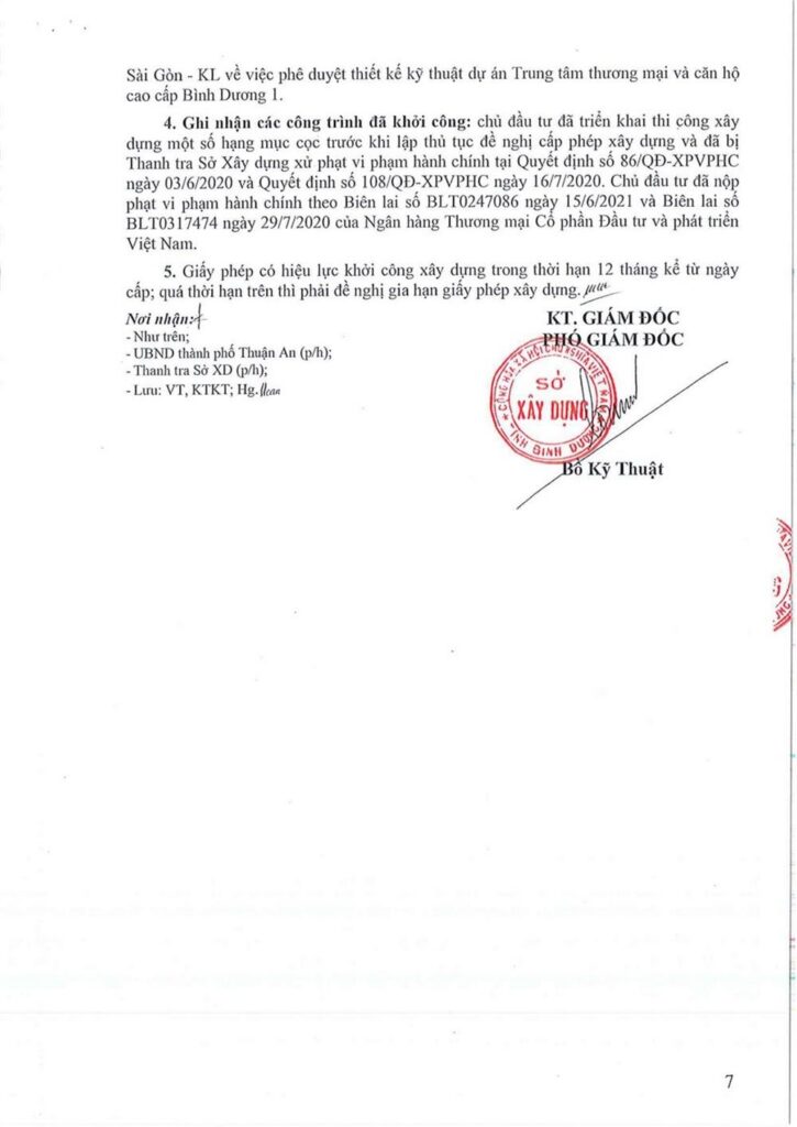 Pháp lý dự án lapura bình dương
